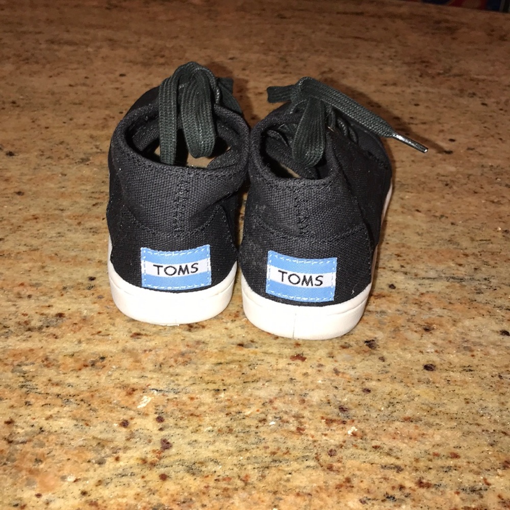 Brand new black high top tom sneakers size 12 boy